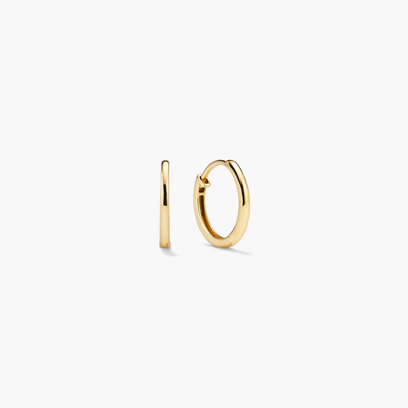 14K Gold Classic Everyday Hoops - 12 mm product image
