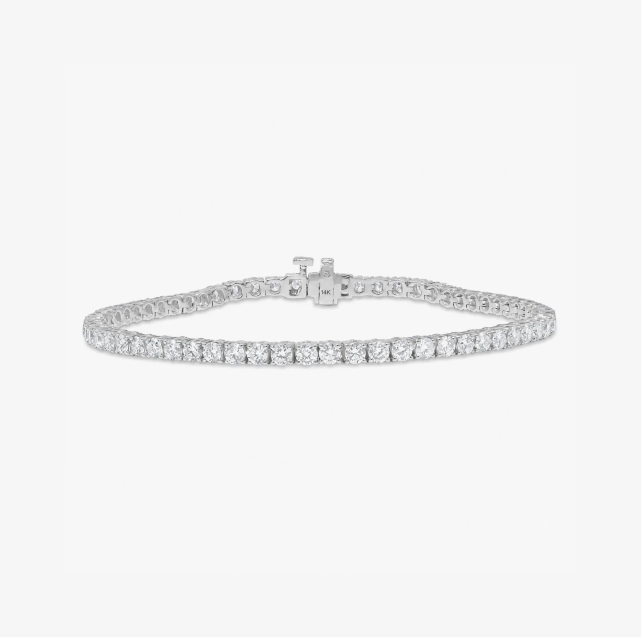 14K Gold Lab Grown Diamond Tennis Bracelet-4.00 ct product image 1
