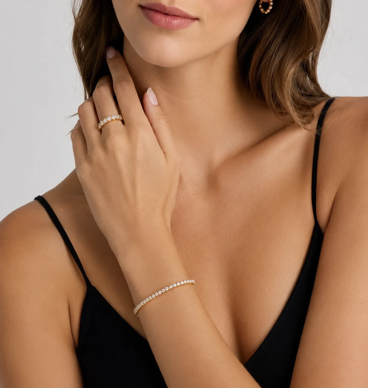 14K Gold Lab Grown Diamond Tennis Bracelet-4.00 ct product image