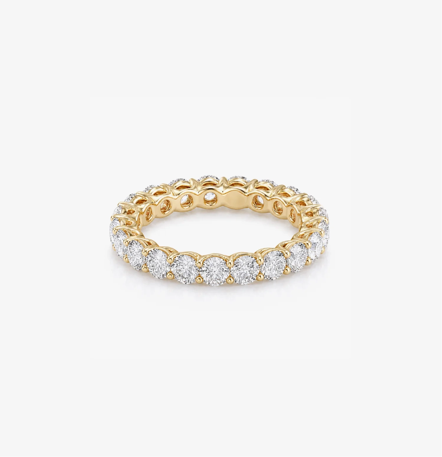14K Lab Grown Round Diamond Eternity Band - 2.0 ct product image 1