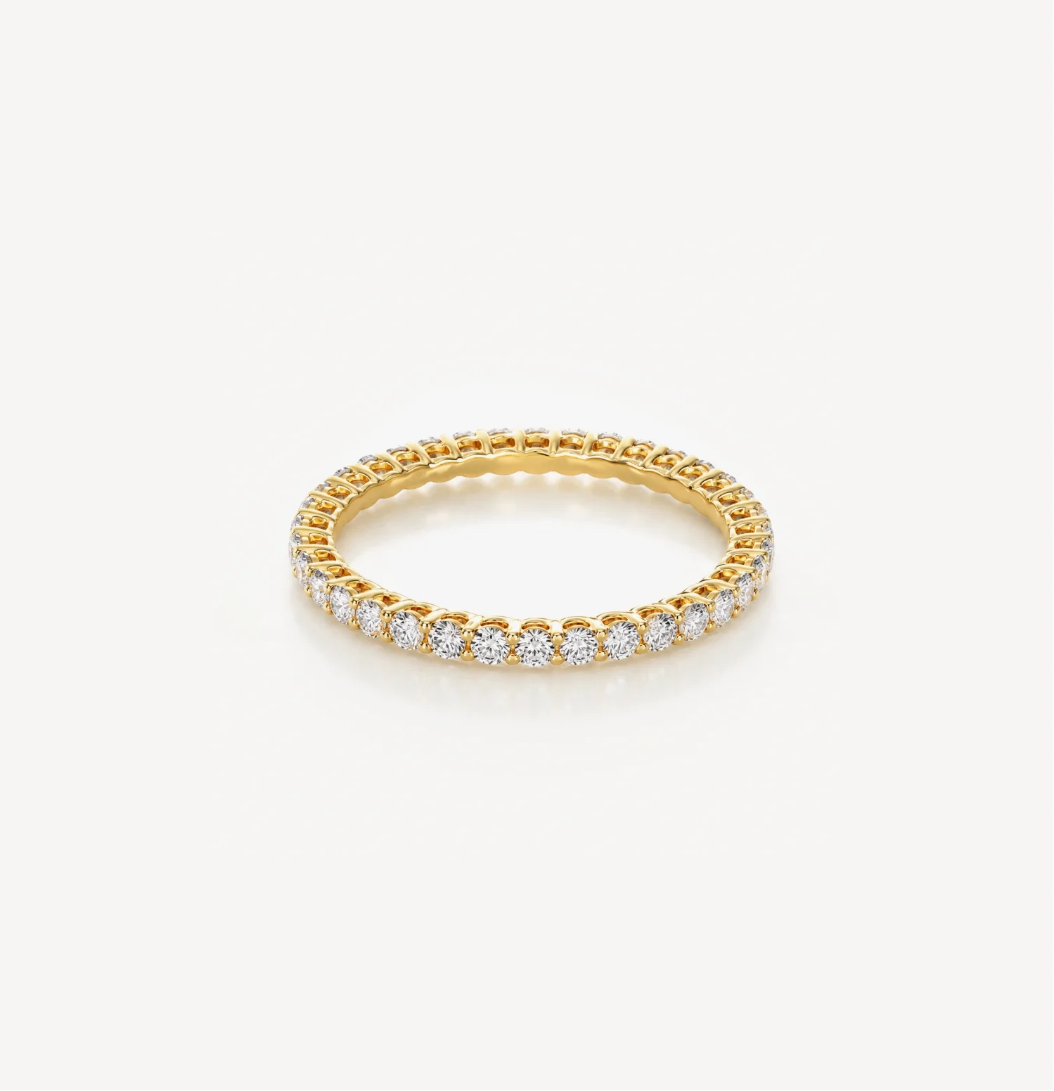 14K Lab Grown Round Diamond Eternity Band - 0.50 ct product image 1