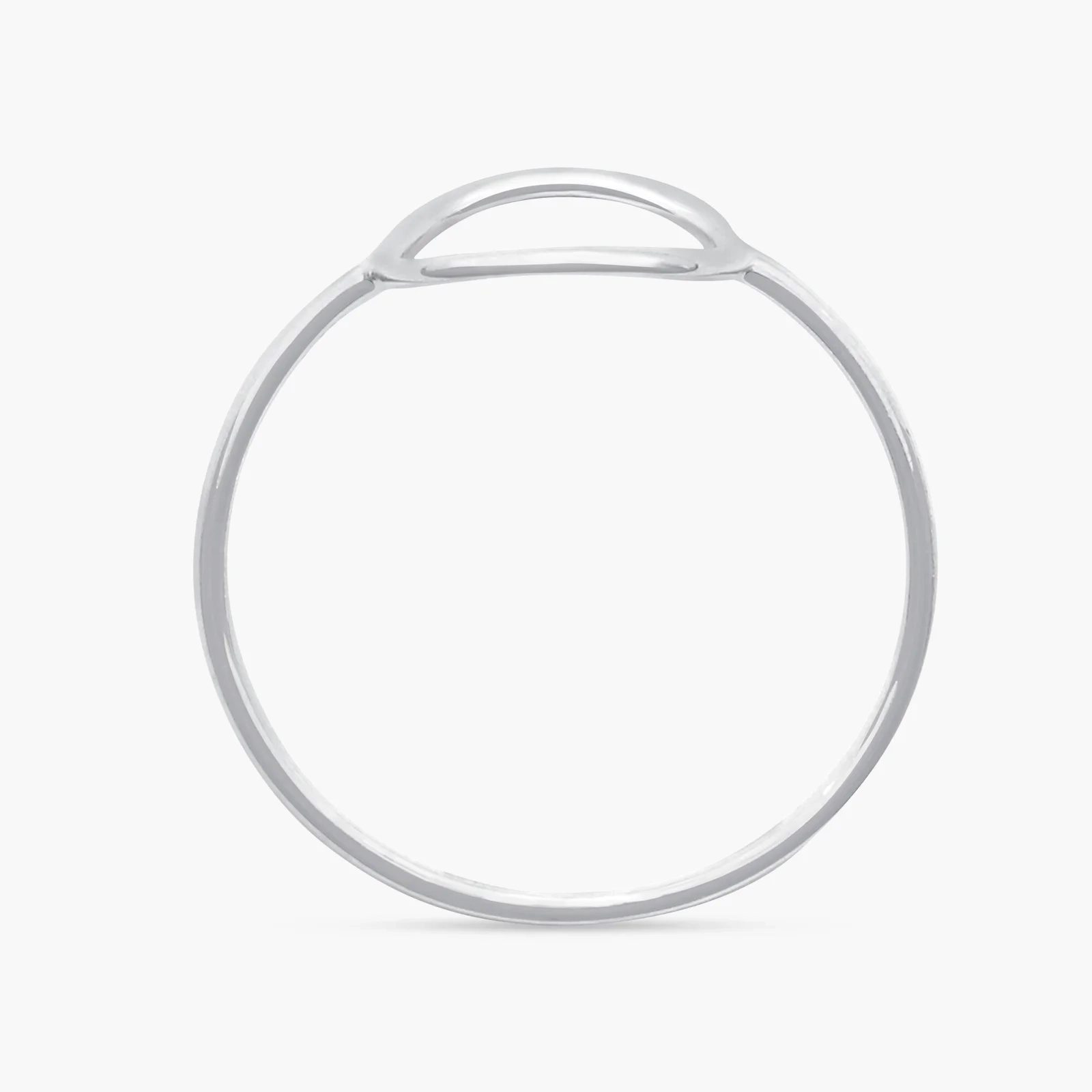 14K Gold Open Circle Ring thumbnail 4