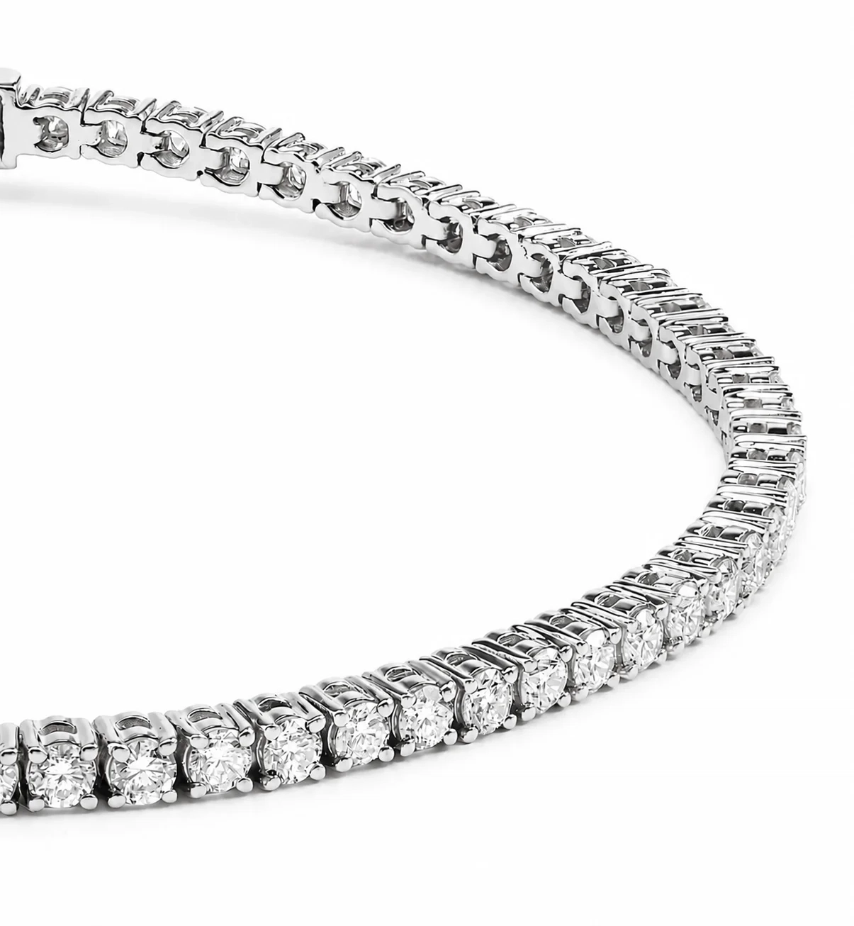 14K Gold Lab Grown Diamond Tennis Bracelet-3.00 ct thumbnail 3