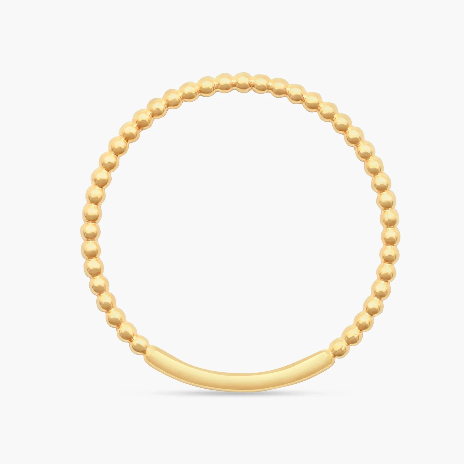 14K Gold Beaded Ring thumbnail 4