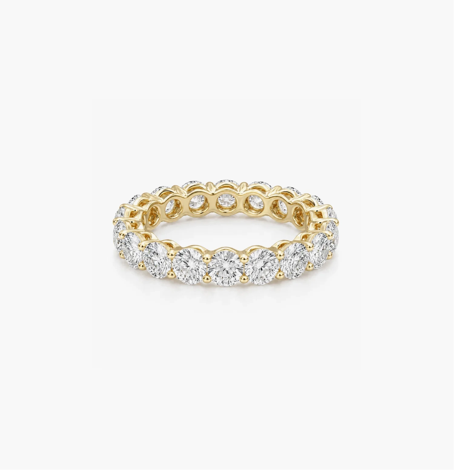 14K Lab Grown Round Diamond Eternity Band - 3.0 ct product image 1