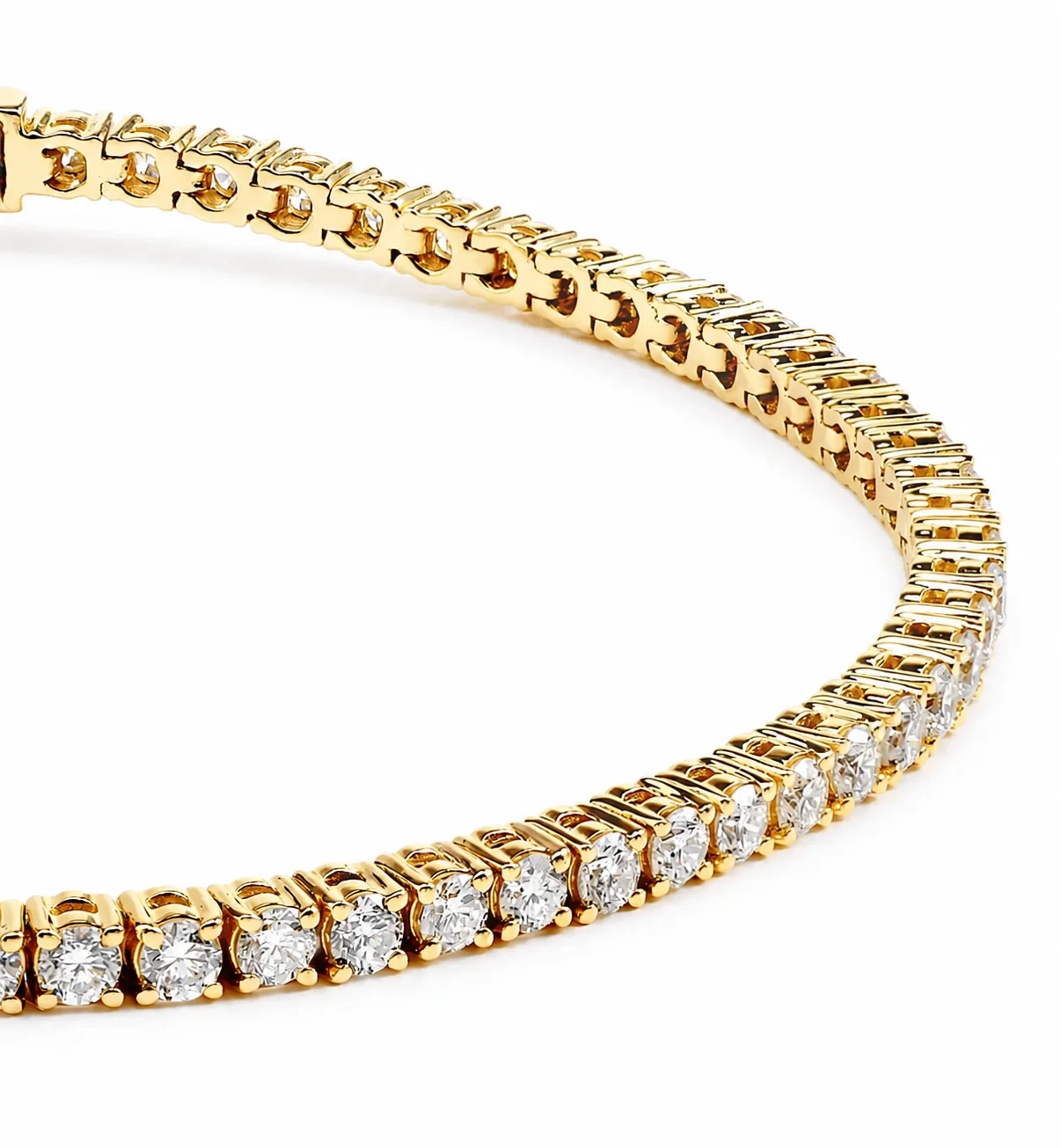 14K Gold Lab Grown Diamond Tennis Bracelet- 2.00 ct thumbnail 4