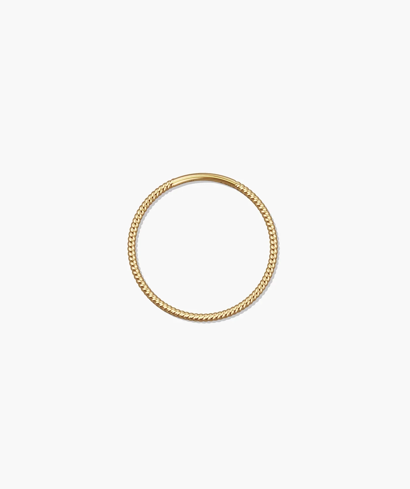 14K Gold Twist Band Ring thumbnail 2
