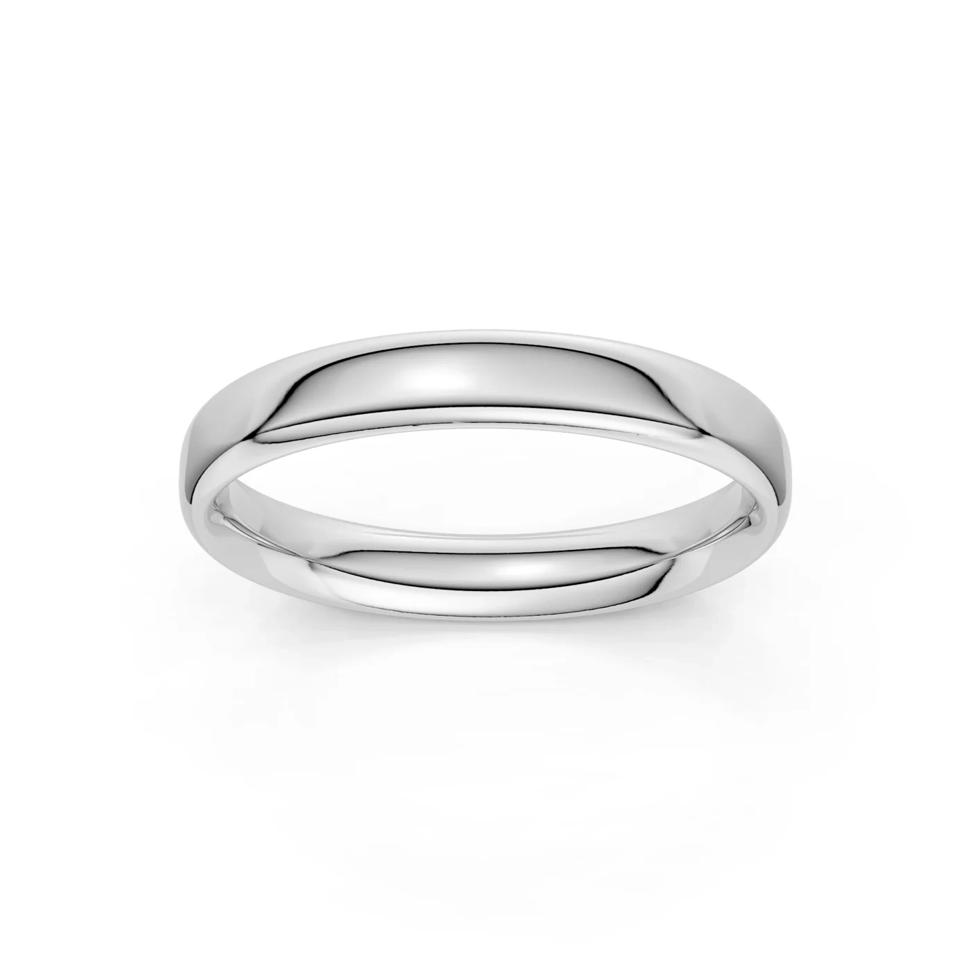 14K Low Dome Plain Gold Band - 4 mm product image 1
