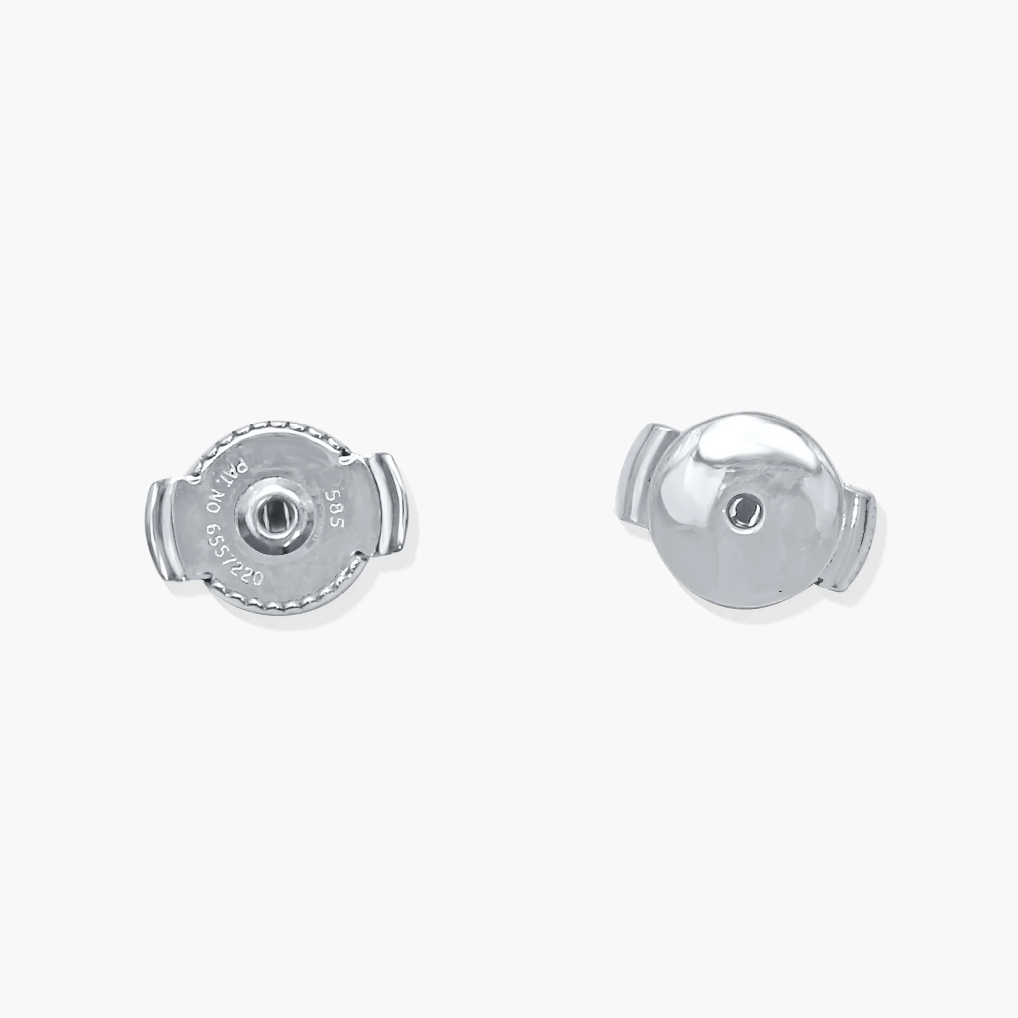 14K Gold Lab Grown Diamond classic Four-Prong Solitaire Studs - 3.0 ct thumbnail 4